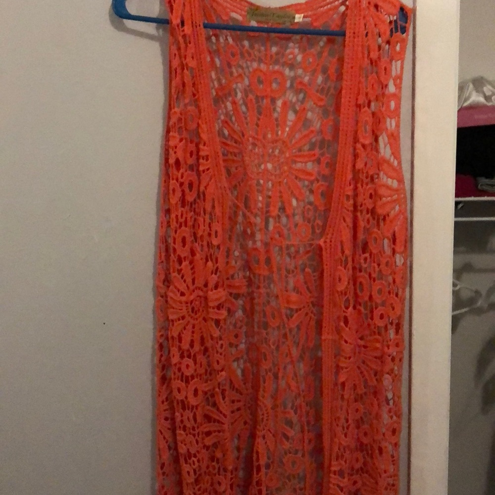 Super fun vest cardigan.